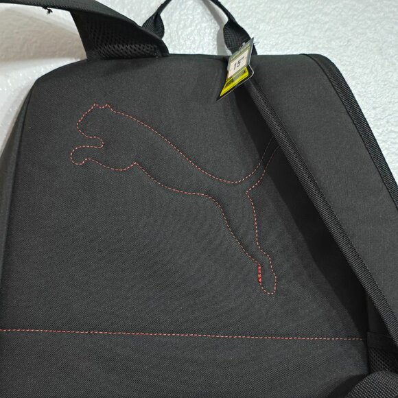 Puma Daily Backpack w Laptop Sleeve. Black.  Footwear compartment.  Nwt. - Picture 9 of 9